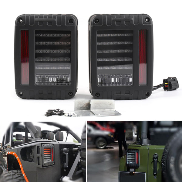 LED Tail Lights Rear Brake Reverse Lamps Fits For Wrangler JK 2007-2015 US Model Generic
