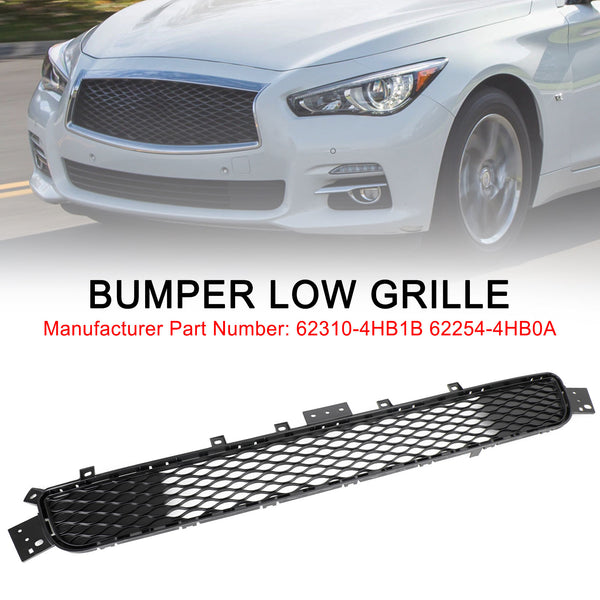Infiniti Q50 2014-2017 Base Model 62310-4HB1B 62254-4HB0A Factory Style Front Bumper Lower Grill Generic