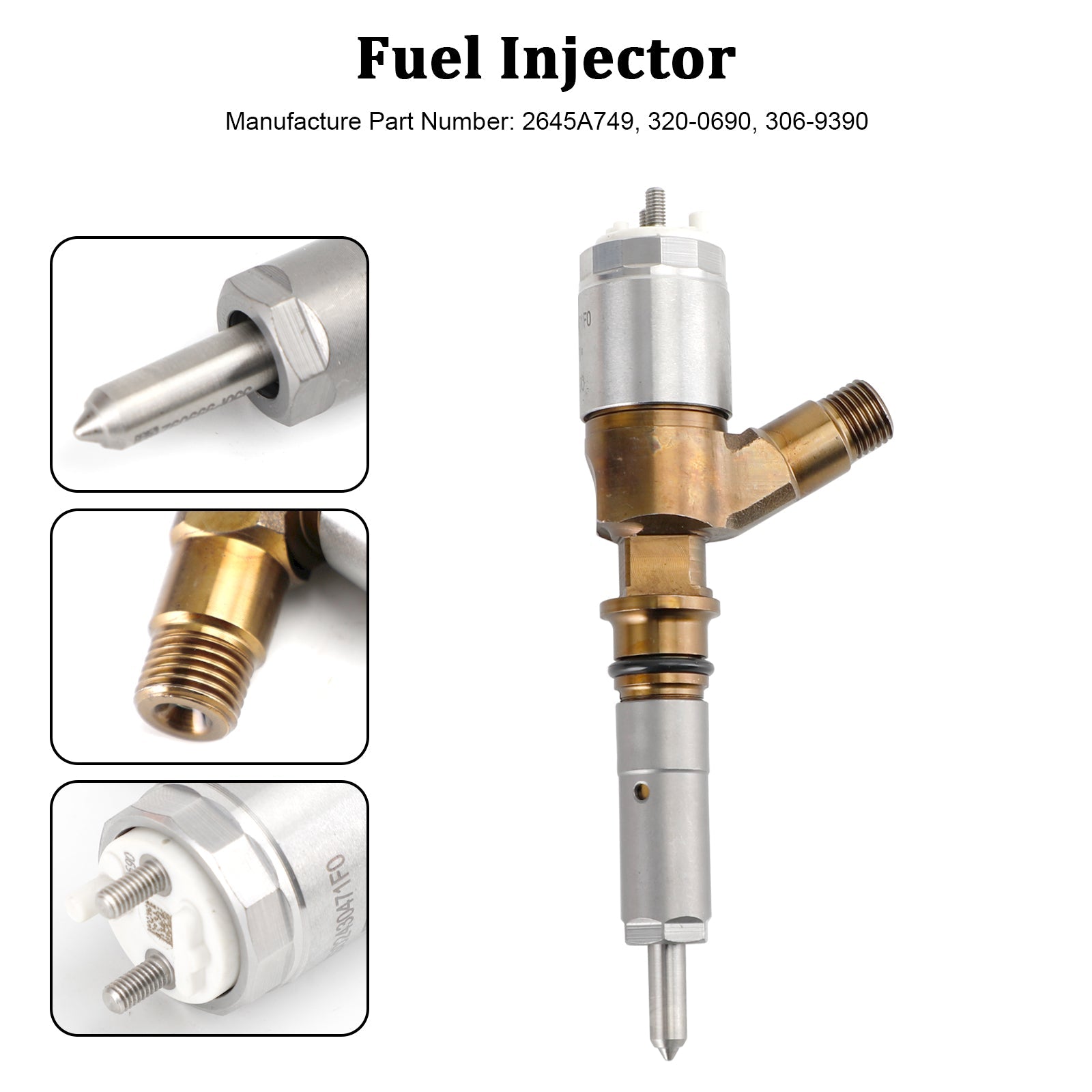 CAT para inyector de combustible Caterpillar Perkins C6.6 1PS 2645A749 320-0690 306-9390