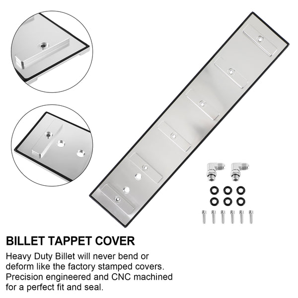 Billet Tappet Cover KIT For Cummins 5.9L 12v 24v 1989 1990-1999 2000 2001 2002 Generic