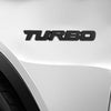 Metall 3D Turbo Logo Auto Emblem Abzeichen Aufkleber Kofferraum Stoßstange Aufkleber Schwarz Generisch