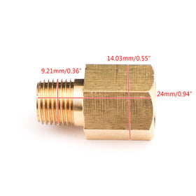 Adaptador macho 1/8 NPT hembra a 1/8 BSPT, Sensor de calibre, rosca, adaptador de presión de aceite genérico