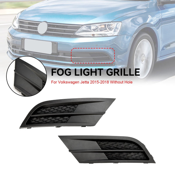 2015–2018 VW Jetta Paar Nebelscheinwerferabdeckung Grill 5C6853665H9B9 5C6853666G9B9 VW1038135 Generic