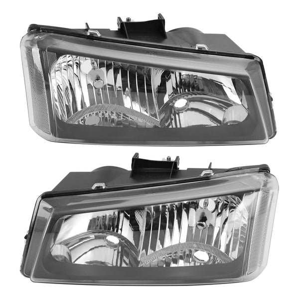 03-06 Silverado 1500/3500/1500 HD/500 HD Black Housing Clear Side Headlights/Lamp Assembly 10396913 15199557 2503224