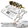 2011-2018 Kia Optima 2.4L Rebuild Kit-vevaxel och vevstakar och kolvar packning Generic