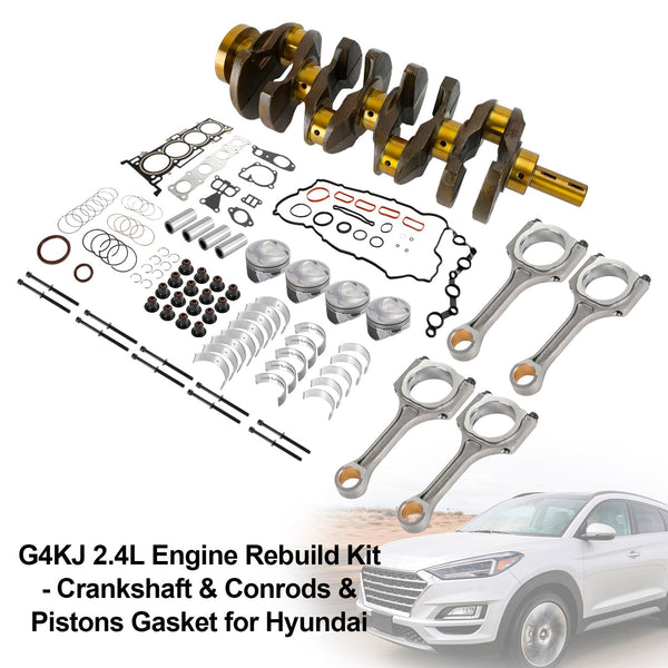 2011-2018 Kia Optima 2.4L Rebuild Kit-Crankshaft & Conrods & Pistons Gasket