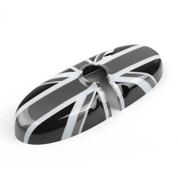 MINI Cooper R55 R56 R57 NOVO Preto Union Jack Bandeira do Reino Unido Espelho Retrovisor Capa Genérica