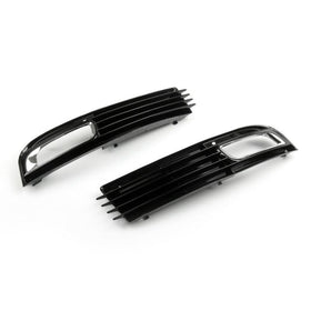 Pair ABS Car Lower Bumper Grille Fog Light Grill Chromed For 2008-2010 Audi A8 D3 Generic