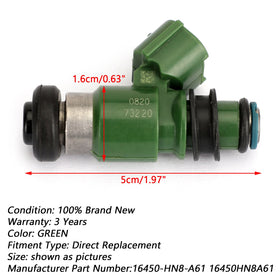 Fuel Injector 16450-HN8-A61 16450HN8A61 Fit Honda CRF450R Rincon 680 Generic