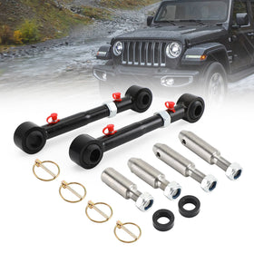 Främre svängstångslänkar frånkoppling för 2007-2021 Jeep Wrangler JK JL 2.5-6 Lift Generic