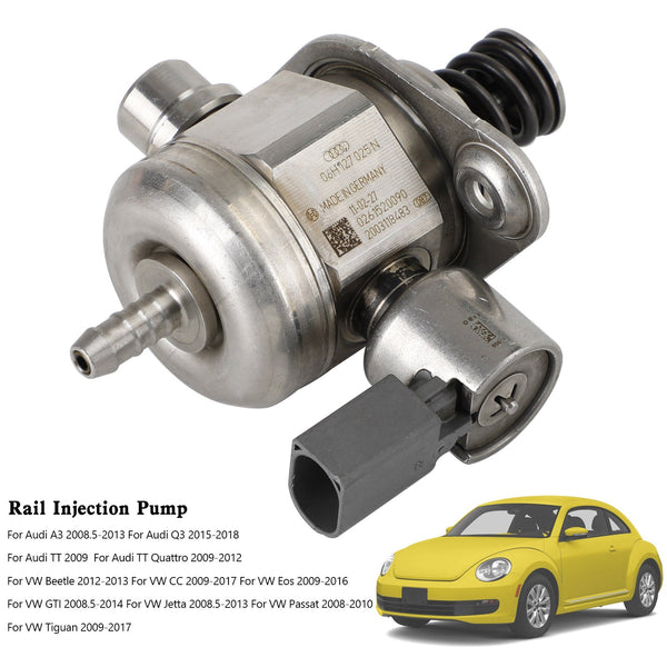 2009 Audi TT Högtrycksbränslepump 06H127025N 06H127025R 0261520473 06H127025Q Generic