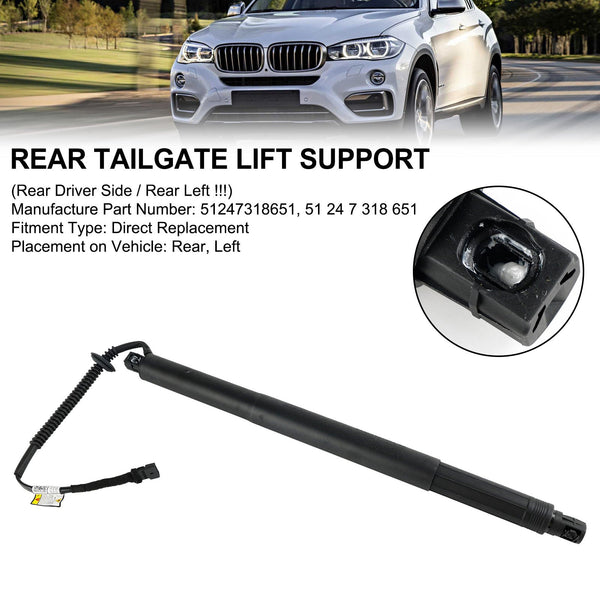 2014-2019 BMW X6 F16 F86 SUV Supporto sollevatore portellone posteriore sinistro 51247318651 Generico