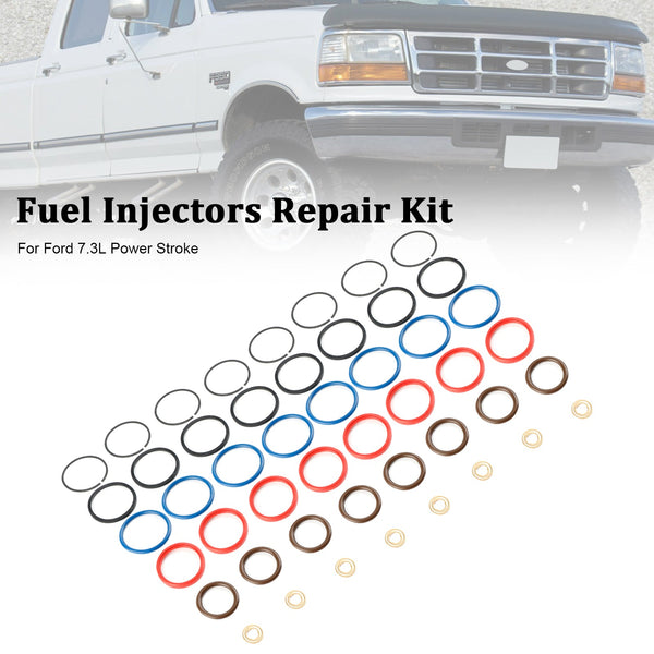 Ford 7.3L Power Stroke 8PCS Fuel Injector Repair Kit XC3Z9229AB CM5010 100SK55S SK55 Generic