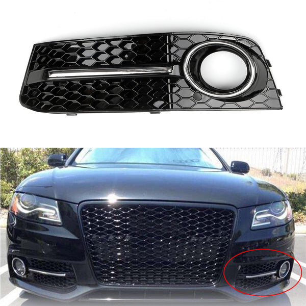 2009-2012 Audi A4 B8 LH Left Fog Light Grille Honeycomb Grill Front Grille Generic