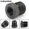 1/2-28 to 13/16-16 Automotive Thread Adapter - Black 1/2x28 to 13/16x16 Generic