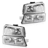 2003-2006 Silverado 1500/1500HD/2500HD/3500 Boîtier chromé Phares latéraux transparents/Assemblage de lampes 2502257 2503257 10366037 Générique