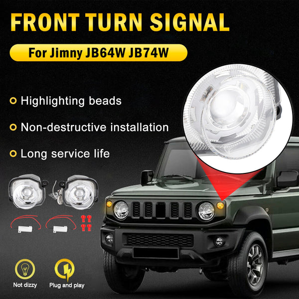 2019-2021 Suzuki Jimny JB64 JB74 Pair of Front Turn Signal Lamp Light Clear Generic