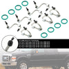 2008-2010 Ford F-250 F-350 F-450 F-550 Super Duty V8 391 6.4L 8PCS Kit de instalação de injetor de combustível com linha de injetor 8C3Z9229A genérico