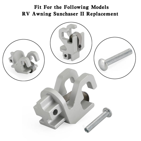 Hardware in alluminio satinato per RV Rafter Claw per tendalino Dometic SUNCHASER II generico