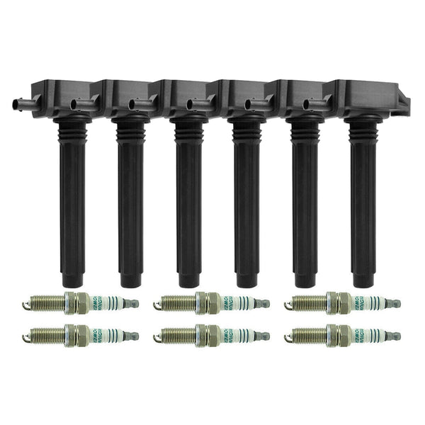 2011-2016 Chrysler Town & Country 3.6L V6 6PCS Ignition Coil+Spark Plug UF648 GN10616 36-8196