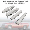 2008-2013 Cadillac Escalade Platinum Sport Utility 4PCS Front & Rear Door Handle Set White 284053446 84053444 20954826 25890276