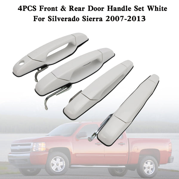 2008-2013 Cadillac Escalade Platinum Sport Utility 4PCS Front & Rear Door Handle Set White 284053446 84053444 20954826 25890276