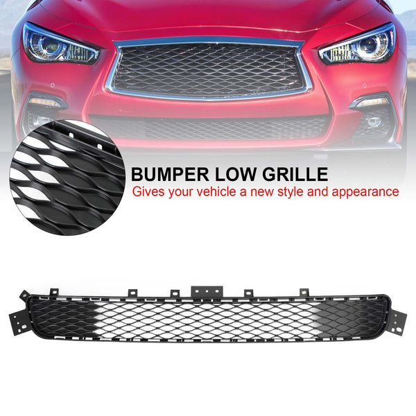 Infiniti Q50 2014-2017 Base Model 62310-4HB1B 62254-4HB0A Factory Style Front Bumper Lower Grill Generic