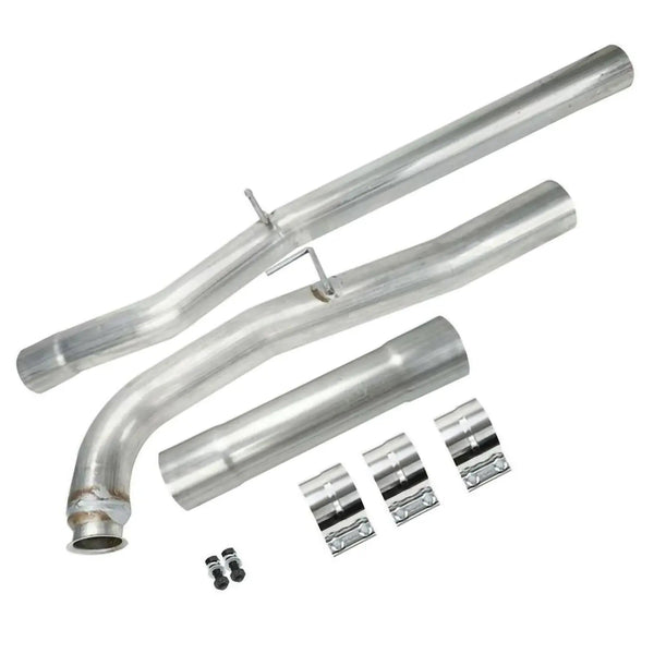 4'' Exhaust Muffler Pipe Tube for Chevy Silverado GMC Sierra 6.6L Duramax Diesel 2011-2015