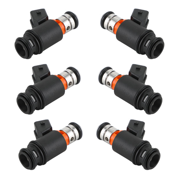 6PCS Fuel Injectors 021906031D Fit VW Golf Jetta 1999-2002 EuroVAN 97 99-00 2.8L