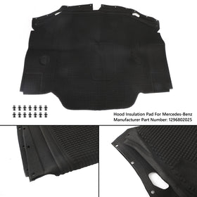 1994-2002 Mercedes-Benz SL 500 Base 5.0L V8 - Gas Hood Insulation Pad 1296802025 Generic