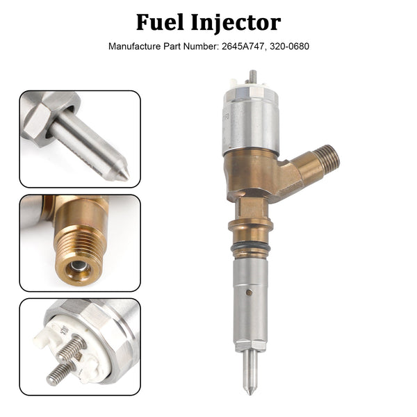 Caterpillar C6 C6.4 pour pelle CAT 320D, 1 pièce, injecteur de carburant 3264700 10R-7675 générique