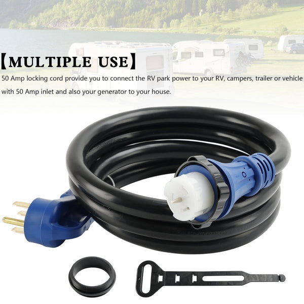 UL-vermeld 50 Amp 10 Ft RV/Generatorsnoer met vergrendelingsconnector voor RV Camper Generic