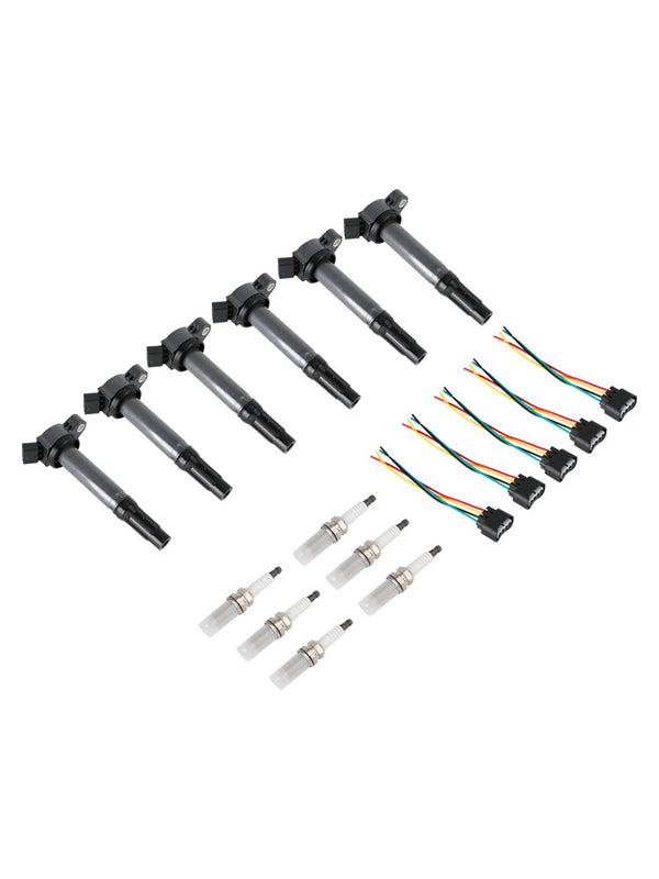 2007-2015 LEXUS RX350 6PCS Ignition Coils+Connectors+Spark Plug UF487 90919-02251 90919-A2002 Generic