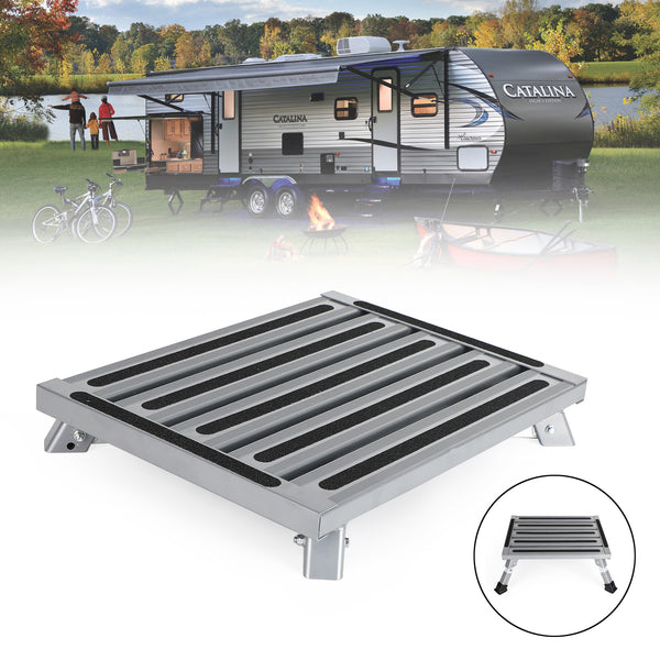 Plate-forme pliante en aluminium, tabouret de camping-car, remorque, échelle de travail, Portable générique