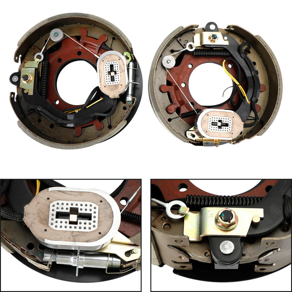 Elektrischer Anhängerbremssatz mit Schildern, selbsteinstellend, 12-1/4 Zoll, links/rechts, 10K Generic