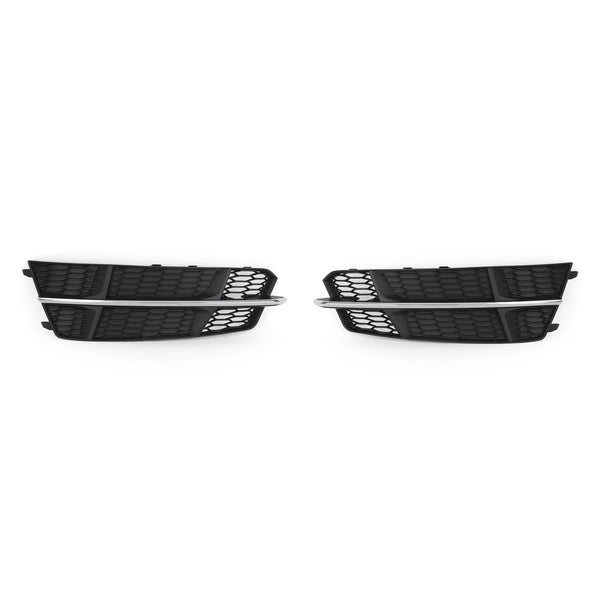 2016-2018 Audi A6 C7 S-Line Front Bumper Lower Grille Grill Black Chrome Generic