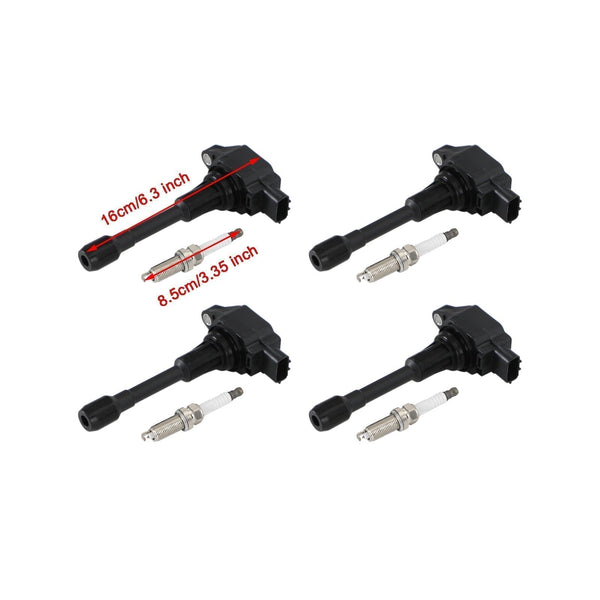 2010-2012 Nissan Sentra l4 2.0L 4PCS 22448ED000 Bobine di accensione Confezione 22448JA00A UF708 Generico