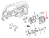 Seat Ateca (SEAT en CUPRA) stuurhoeksensor van 2016 en later, klokveermodule 5Q0953549E Generiek