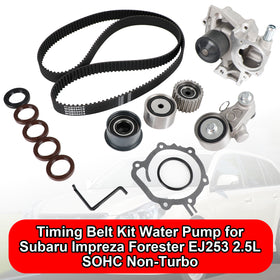 Timing Belt Kit Water Pump for Subaru Impreza Forester EJ253 2.5L SOHC Non-Turbo Fedex Express Generic