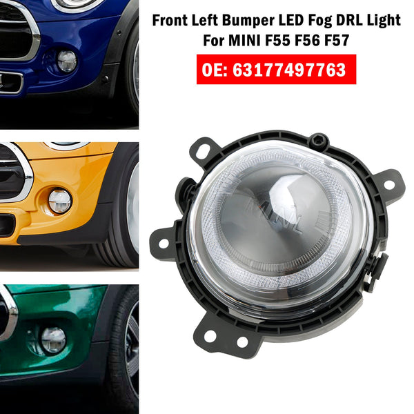 2014-2023 BMW Mini MK3 (F55/F56/F57) (modelos com faróis LED) LED dianteiro esquerdo luz de nevoeiro lâmpada 63177497763 genérico