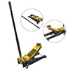 3 Ton Aluminum Steel Floor Jack With Dual Pistons Quick Lift Pump Lift Car Auto