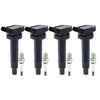 2001-2003 Toyota RAV4 L4 2.0L 4PCS Ignition Coil+Spark Plug UF333 UF494 C1330 90919-02244 Generic