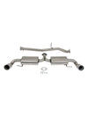 Système d'échappement Catback pour Mazda RX-8 2004-2011, silencieux à pointe de 3,5 pouces générique