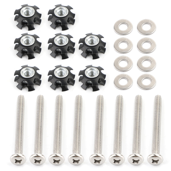 6/8/10/12pcs REPAIR KIT Star nuts 1/4-20 screws For 1