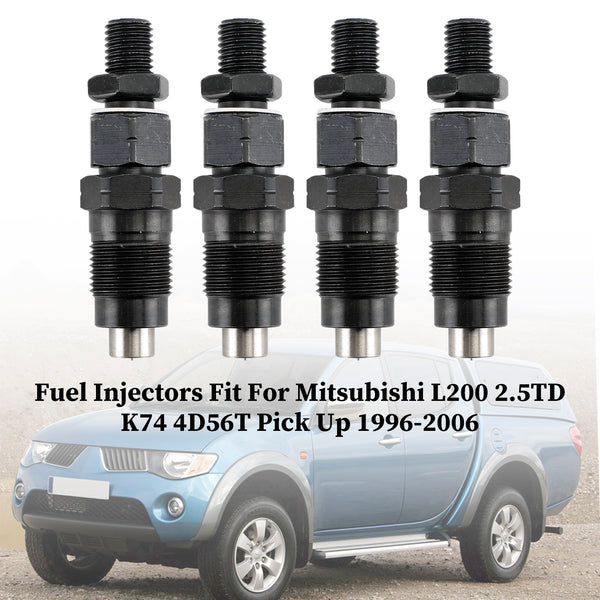 4PCS Fuel Injectors MD196607 105148-1311 Fit Mitsubishi L200 L400 Pick Up Diesel Generic