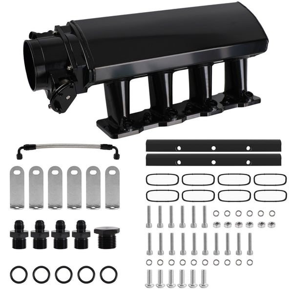 05-06 SSR 06-09 TrailBlazer SS 102 mm inlaatspruitstuk met brandstofrails Kathedraalpoort voor Ls1 Ls2 Ls6 6.0L 5.3L 4.8L Generiek