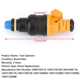 1 Stück Kraftstoffeinspritzdüse 0280150714 Anschlüsse passend für BMW 535 635CSI 735 L6 L7 Generic