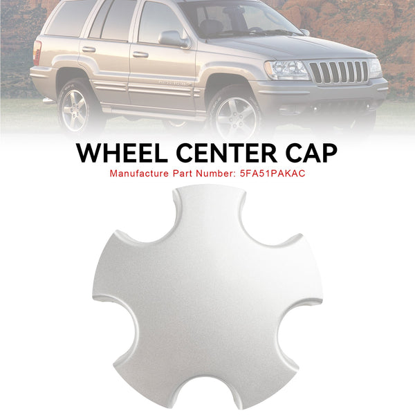 2001-2004 Jeep Grand Cherokee 1PC Wheel Center Cap Hub Cap Cover 5FA51PAKAC Generic