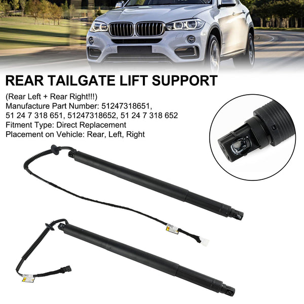 2014-2019 BMW X6 F16 SUV 2 pièces Support de levage électrique de hayon 51247318652 générique