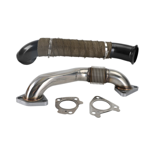 2004.5-2010 Chevrolet GMC 6.6 LLY LBZ LMM Duramax Turbo Down Pipe Passenger Side Up Pipe Fedex Express Generic